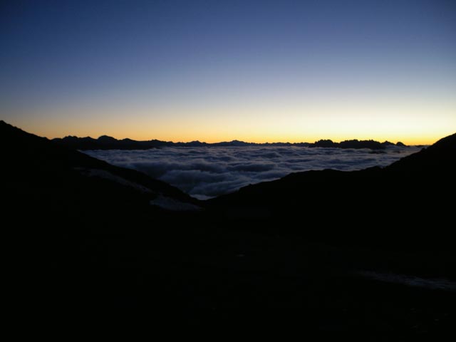 vom Obermahdsattel Richtung Nordosten (7. Okt.)