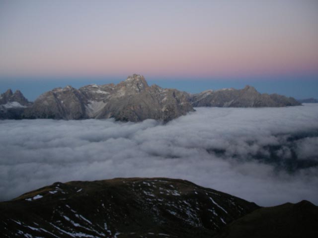 Sextener Dolomiten vom Hornischegg aus (7. Okt.)