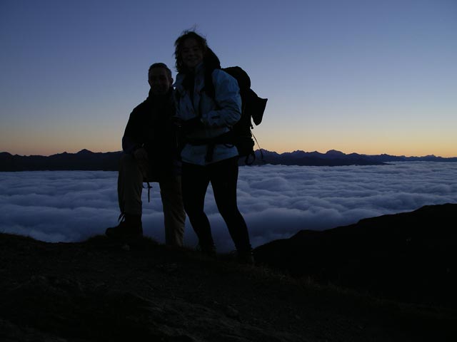 Ich und Irene am Hornischegg, 2.550 m (7. Okt.)