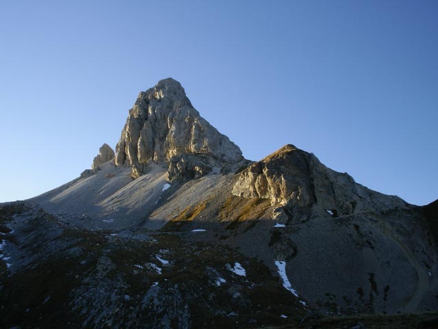 Große Kinigat von der Filmoor-Standschützen-Hütte aus (7. Okt.)