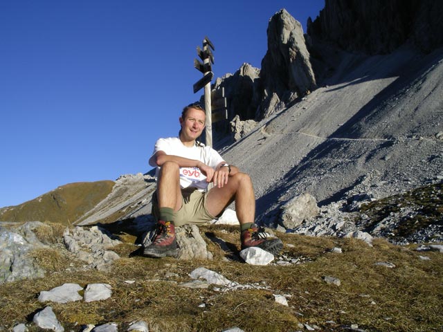 Ich am Filmoorsattel, 2.453 m (8. Okt.)