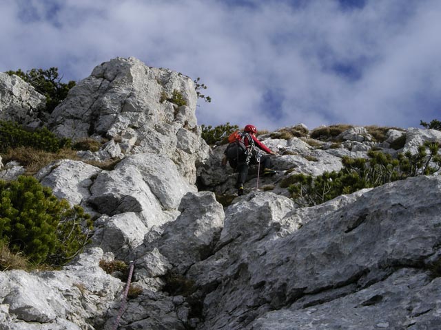 &Uuml;berschreitung: Erhard in der 3. Seill&auml;nge