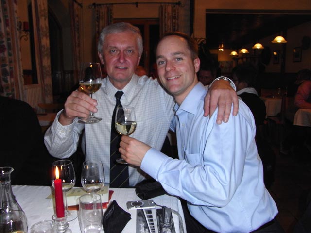 Franz und Florian im Heurigen &Ouml;sterreicher