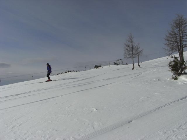 Andreas neben der Paradiesabfahrt