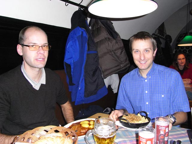 Christian und ich in der G&ouml;sser Bierklinik