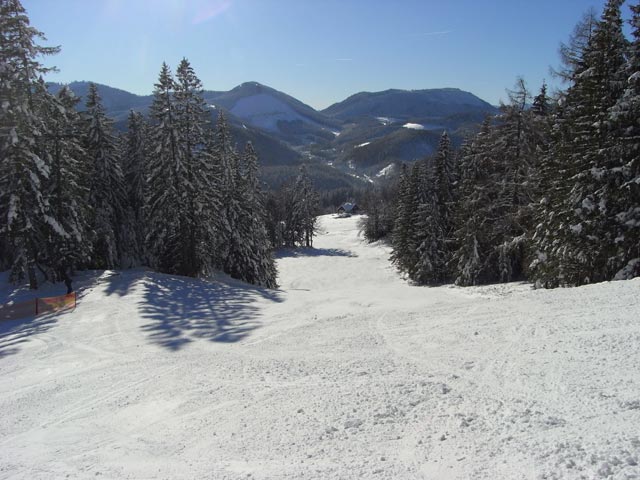 Abfahrt des 4er Sessellifts S&ouml;lnreit