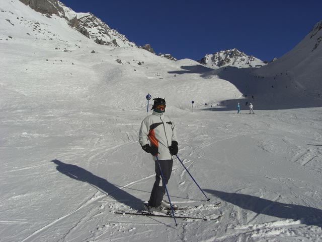 Daniela auf der Valfagherabfahrt (27. Dez.)