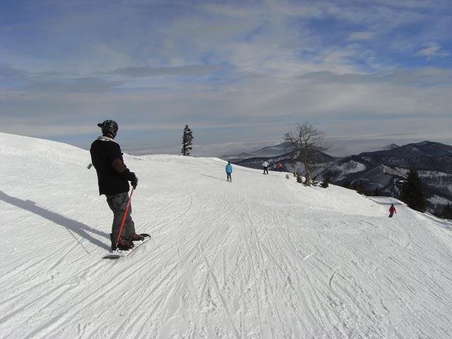 Markus bei der Bergstation der Gipfellifte