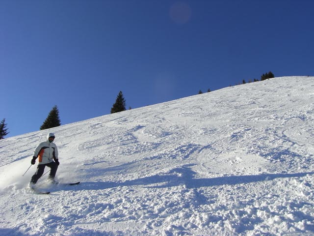 Daniela s&uuml;dlich des Steilhangs