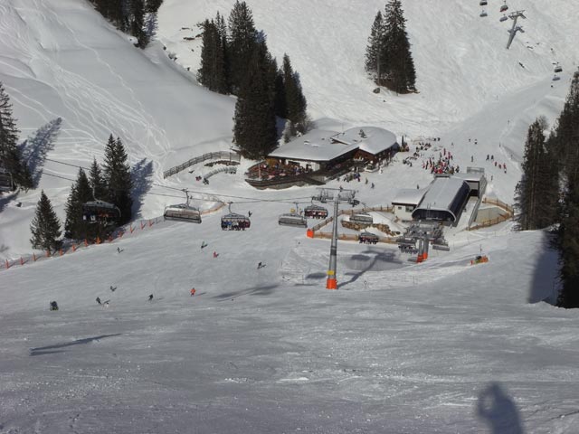 Talstation der Steinbergkogelbahn, 1.450 m (10. Feb.)