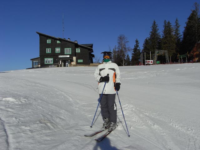 Daniela auf der Abfahrt Jubil&auml;umslift