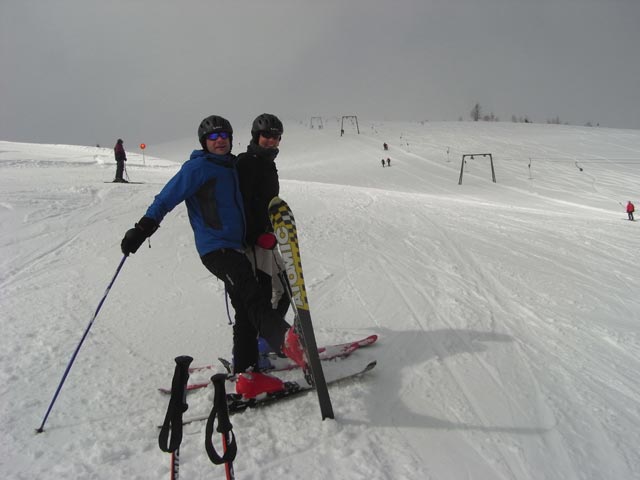 Andreas und Marlies auf der Paradiesabfahrt