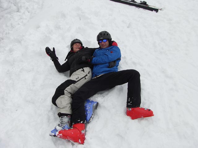 Marlies und Andreas beim Gasthof Sch&ouml;nleitenblick