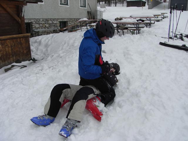 Andreas und Marlies beim Gasthof Sch&ouml;nleitenblick
