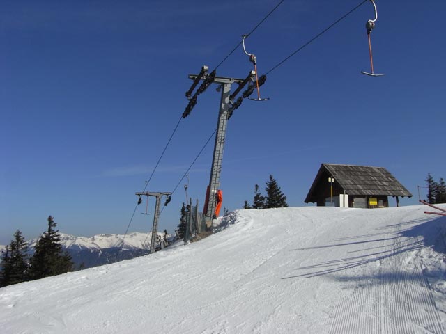 Bergstation des Wei&szlig;enelfschlaglifts