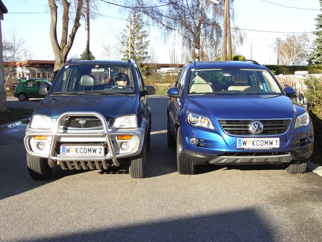 Mamas Daihatsu Terios und VW Tiguan (12. M&auml;rz)