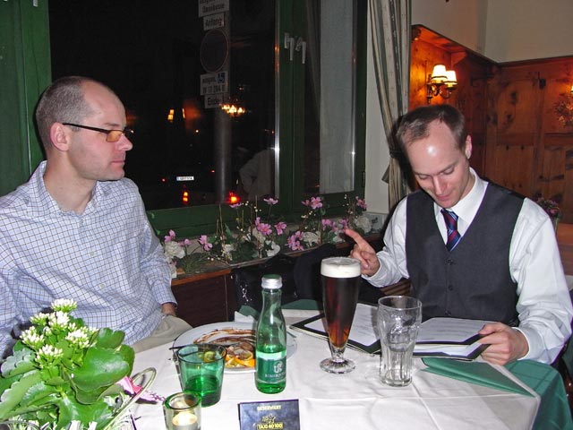 Christian und Florian im Hotel-Restaurant Bergwirt