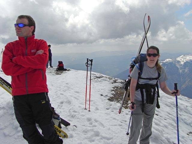 Andreas und Daniela am Klosterwappen, 2.076 m
