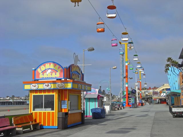 Sky Glider im Santa Cruz Beach Boardwalk (9. Mai)