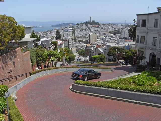 Lombard Street in San Francisco (10. Mai)