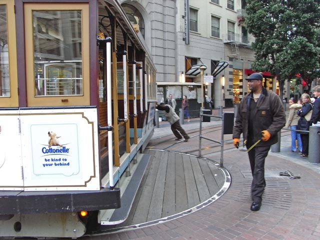 Cable Car in der Powell Street in San Francisco (10. Mai)