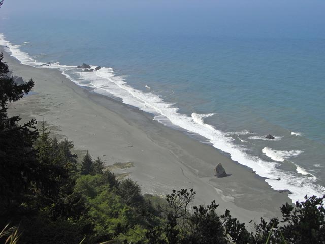Pazifikk&uuml;ste vom Coastal Drive im Redwood National Park aus (12. Mai)