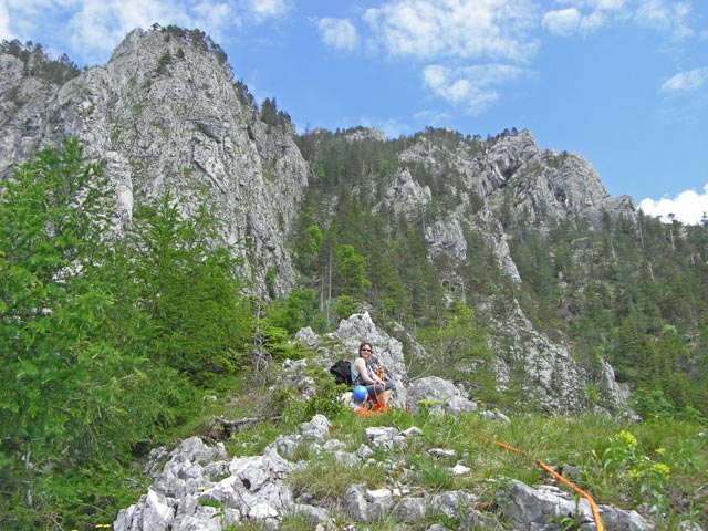 Gmundner Weg: Irene beim Ausstieg (24. Mai)