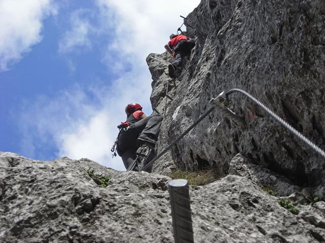 Traunsee-Klettersteig: Marlies und Andreas (25. Mai)