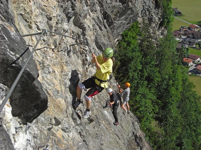 Zimmereben-Klettersteig: Schl&uuml;sselstelle