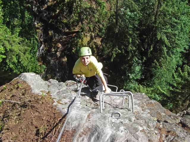 Zimmereben-Klettersteig: Ausstiegspfeiler