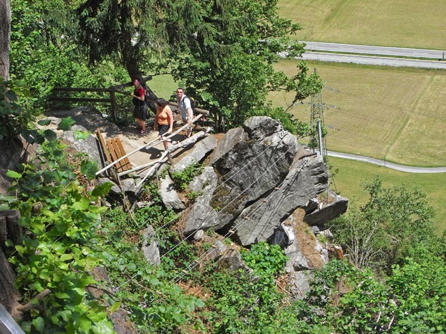Huterlaner-Klettersteig: Seilbr&uuml;cke