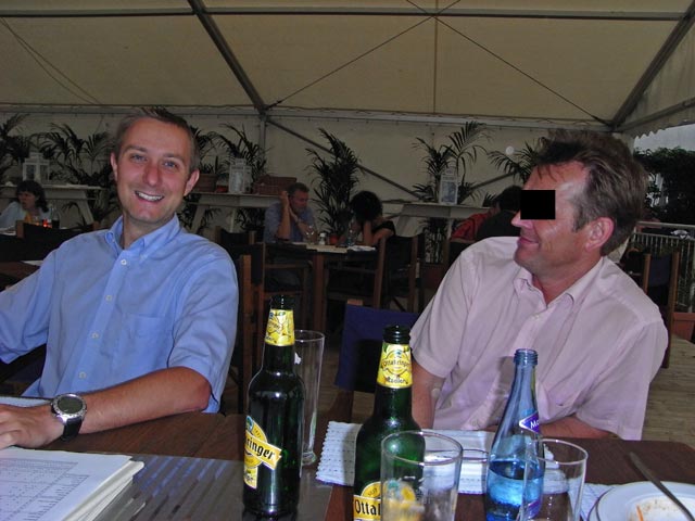 Ich und ? im Restaurant Marina