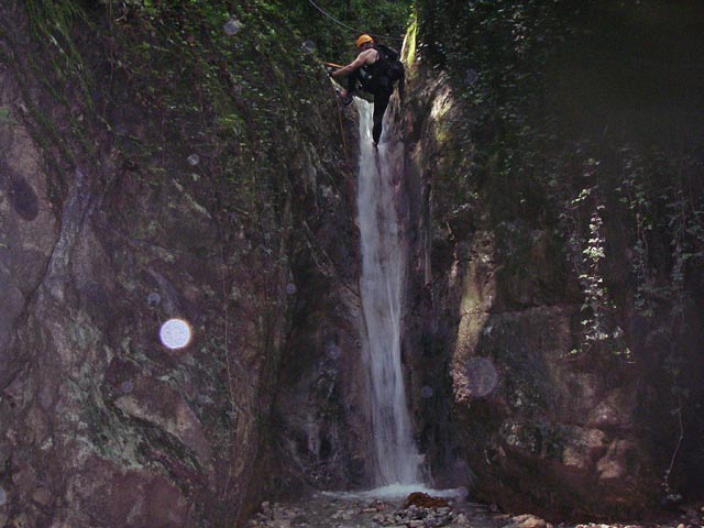 Axel im Torrente Baes