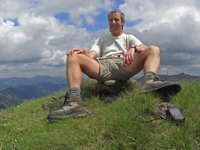 Ich am Sch&ouml;nfeldspitz, 2.202 m (28. Juni)