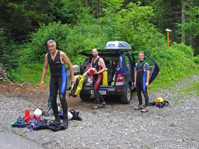 Josef, Helmut und Christian in Untern&ouml;lbling (8. Juli)