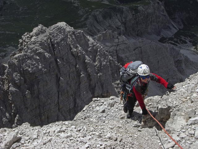 Normalweg Westliche Zinne: Brigitte (9. Juli)