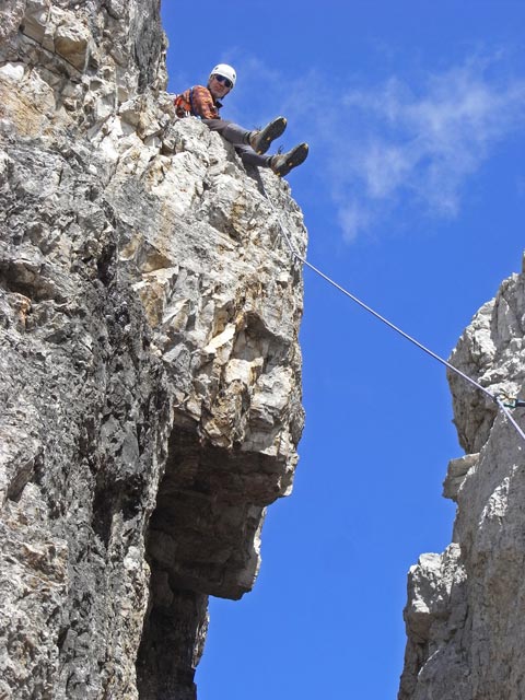 Normalweg Westliche Zinne: Josef nach der Schl&uuml;sselstelle (9. Juli)