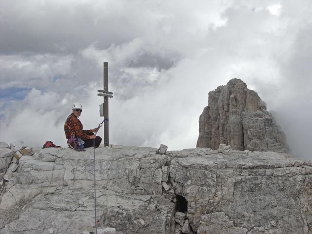 Josef auf der Westlichen Zinne, 2.973 m (9. Juli)