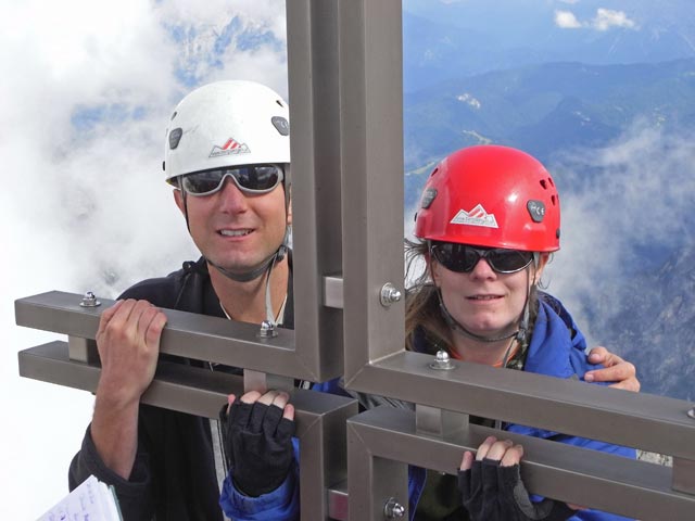 Ich und Daniela auf der Westlichen Zinne, 2.973 m (9. Juli)