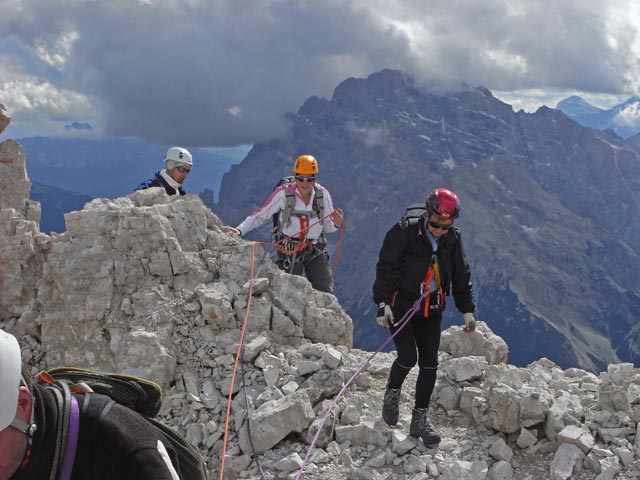Normalweg Westliche Zinne: Nikolaus, Agnes und Edith (9. Juli)