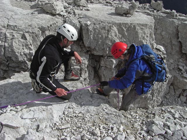 Normalweg Westliche Zinne: Marco und Daniela (9. Juli)