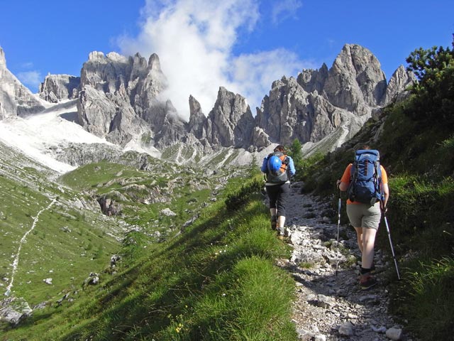 Irene und Daniela im Vallon Popera (21. Juli)