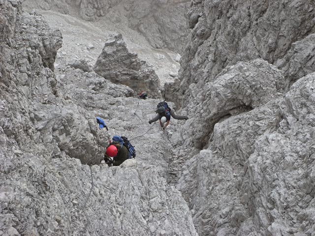 Via Ferrata Zandonella: Irene und Daniela (21. Juli)