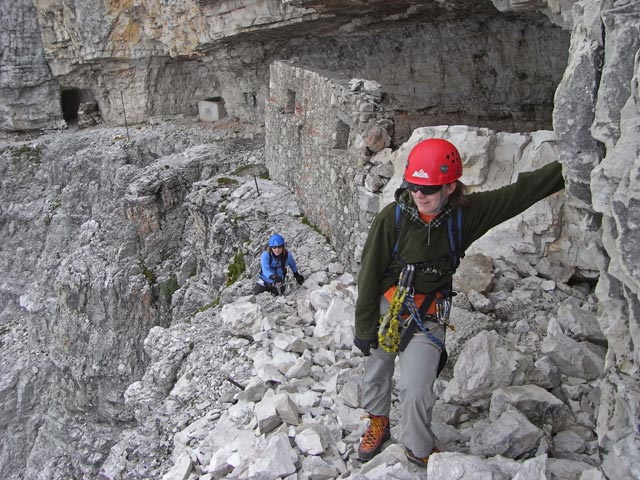 Via Ferrata Zandonella: Irene und Daniela (21. Juli)