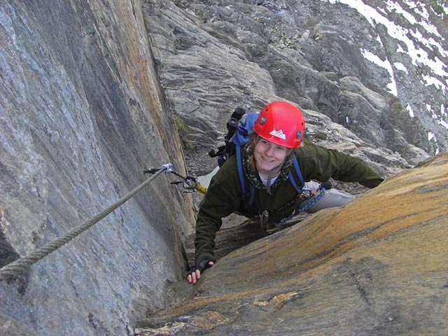 Rote Säule-Klettersteig: Daniela (24. Juli)