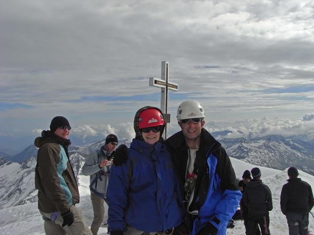 Daniela und ich am Großvenediger, 3.662 m (26. Juli)
