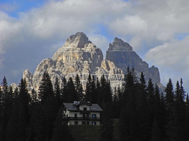 Drei Zinnen vom Lago di Misurina aus (22. Juli)