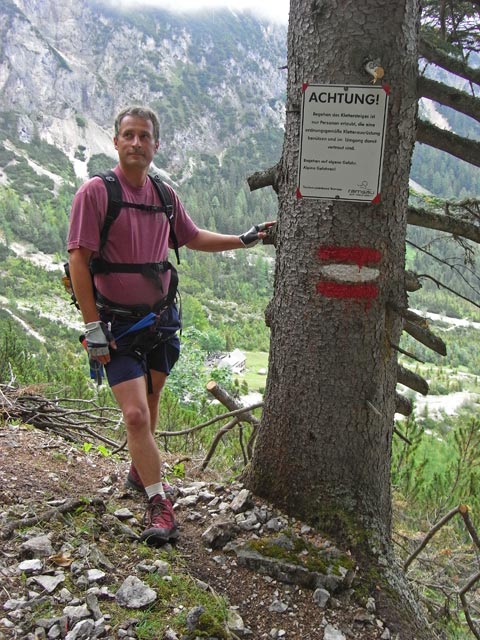 Erich zwischen Silberkarh&uuml;tte und Siega-Klettersteig