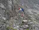 Via Ferrata Bolver-Lugli: Daniela am Zustieg