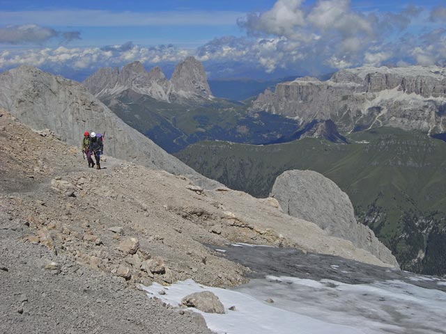 zwischen Via Ferrata della Marmolada und Capanna Punta Penia